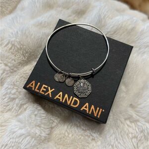 Alex and Ani “Future Mrs” Silver Charm Bangle